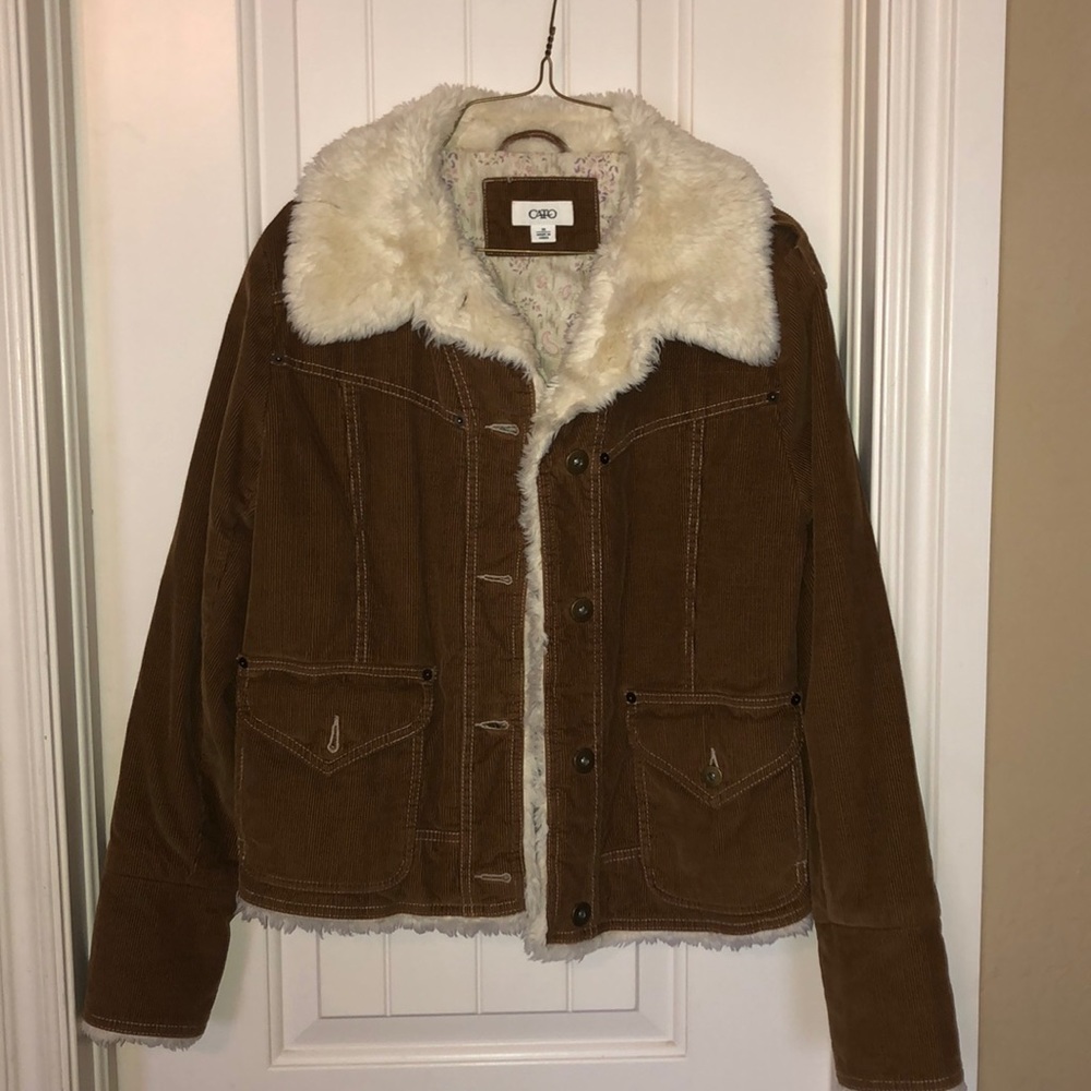 Corduroy bomber jacket